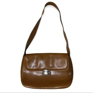 Vintage Embossed Leather I Santi shoulder bag - made in Italy